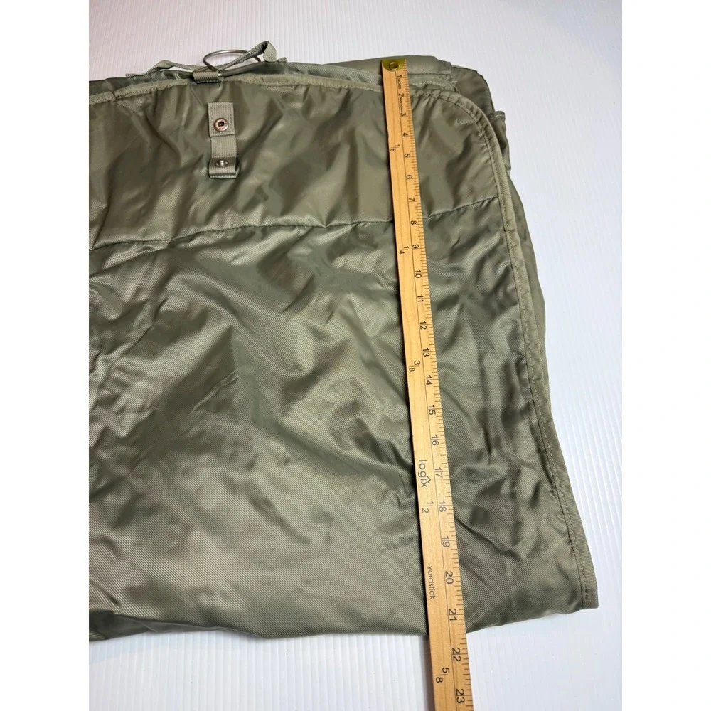 Briggs & Riley‎ Olive Green Ballistic Nylon Tri-Fold Hanging Garment Bag Travel